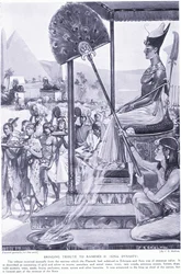 Apportant un tribut à Ramsès II (XIXe Dynastie), c.1920